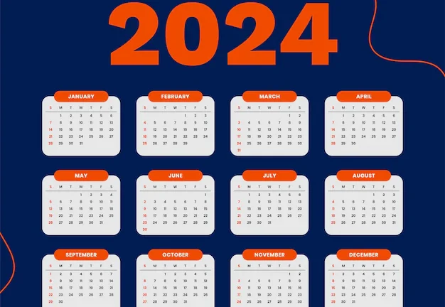Calendrier des événements clés de l’année 2024